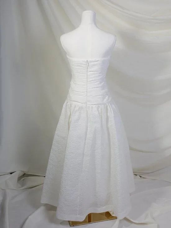 Rachel Gilbert Strapless Sophia White Dress - Picture 2 of 2